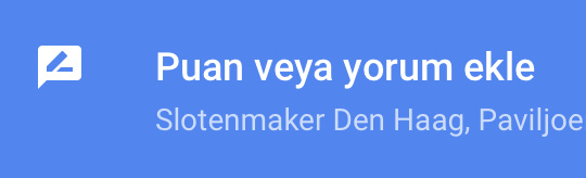 Slotenmaker Den Haag Çilingir La Hey Puan veya yorum ekle